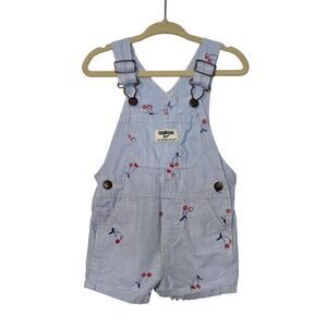 OshKosh B’Gosh Cherry Overalls girls baby Size 12 months